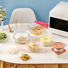 글라스락 뚜껑까지 렌지가능한 렌지쿡 2조 세트, 1.죽용기 1+1