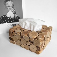 北歐輕奢裝飾紙巾盒抽紙盒客廳臥室牀頭擺件桌面擺設木製紙巾盒, 紙巾盒圓片款(小號S碼)