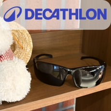 데카트론 선글라스 스포츠 런닝 자전거 자외선 차단 고글, 1개, 블랙(ONE)