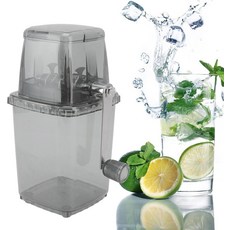 프리미엄 휴대용 스 크러셔 및 빙수 기계 수동 가정용 스노우 콘 쉐이버 재미있는 음료용 기계회색