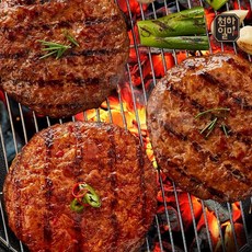 천하일미 [천하일미] 홍석천 이원일 떡갈비 패티 총40장 맛선택, 매콤20팩 총40장, 160g, 40개