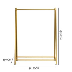 옷가게행거 철제행거 튼튼한 의류 파이프 20x50cm 매장 두꺼운 행거, F. A002 골드 길이 20 높이 50 굵게