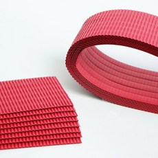 뮤즈 롱롱 띠골판지 컬러 17종 택1 / 길이 50cm 폭 1cm, 1개, 빨강