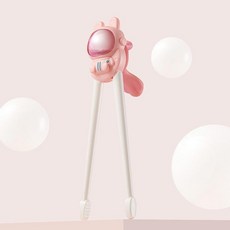 兒童學習訓練筷 寶寶專用練習餐具, 粉紅色, 1個