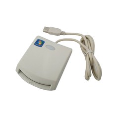 ATM網路晶片讀卡機 EZ100PU 健保卡轉帳報稅晶片讀卡機, 1個, 白, EZ100