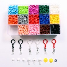 8mm 디폼블럭 14색 부자재 세트 대 약 3600개 S-01, 1개