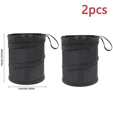 차량용 쓰레기통 누수 방지 접이식 휴대용 쓰레기 바구니 방수 봉투 팝업, 2pcs