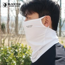 블랙야크 S페이스 스카프 /냉감소재 귀걸이 자외선차단 마스크, 흰색