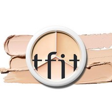 TFIT 커버업 프로 컨실러 / 15g 삼색 모공 다크 서클 SNS 히트 상품 소형 올인원 00 Light, 상세페이지 참조, 1개