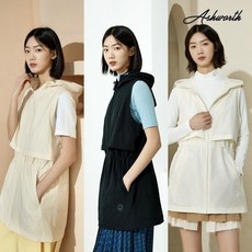 애시워스 25SS 최신상 여성 우븐 포켓 베스트