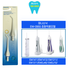 EW-0955 구강세정기 노즐 (호환모델: EW1411/EW1413/ EW1211/ EW1311/EWDJ40/ EWDJ10), 1세트, 전용노즐 EW-0955 (2개입)