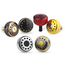 PLENO Alicus 釣魚竿卷線器 調整手柄 旋鈕 旋鈕 Shimano Daiwa, 灰色+金色