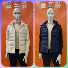 <뉴코아창원점>올포유 80%세일따뜻하고 심플해 ~활동성 좋은 여성 니트패치 다운점퍼 AWDJN9491FW102915