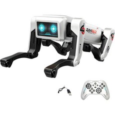 Denash 스마트 로봇 강아지 음성 제어 음악 조명 효과 원격 AI 반려동물 성인 프로그래밍 가능 4족 보행 222653