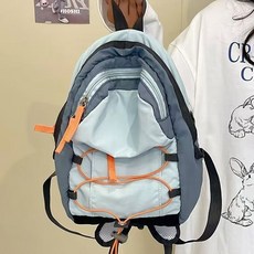 戶外登山包雙肩包女輕便外出春遊徒步爬山小揹包旅行騎行運動書包, 藍色小號