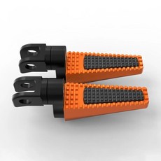 오토바이 조절 풋 페그 페달 전면 발받침, 12. Tyle 1 Orange, 기본