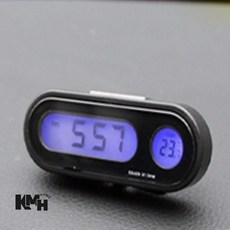 루체트리 시계 차량용 디지털 LED 온도계 대쉬보드 부착형, 차량용 LED 시계