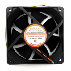 PC튜닝쿨러 에버쿨 EC12038HH24BA-3P (120mm/38T/2볼/24V)/팬쿨러 79000EA 1EA