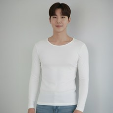 남성 발열내의 모달 보온 상의 내복 히트앤웜 이너웨어 화이트 블랙 내복 겨울 기본 부드러운 감촉 직장인 슬림핏