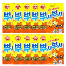 뿌셔뿌셔양념치킨맛 오뚜기뿌셔뿌셔 라면과자 양념치킨맛 10개, 90g, 1개