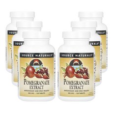 소스내츄럴스 석류 추출물 500mg, 120정, 6개