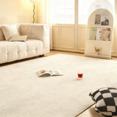 인조 캐시미어 두꺼운 부드러운 미끄럼 방지 다용도 카페트 사계절용 극세사 먼지 없는 물세탁 가능 거실 러그