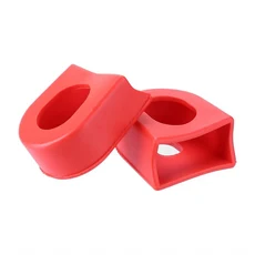 신제품 MTB 로드 바이크 크랭크암 보호대 고정 기어 탄소 실리콘 젤 커버 슬리브 자전거 부팅 XX1 XO 쌍, 01 빨간색