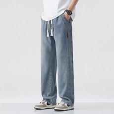 wassup 남자청바지 추동 텐셀 밴딩청바지 와이드 통바지 빅 사이즈 남자 바지