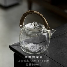 星野提樑壺 玻璃藤編煮茶器, 天然藤編, 1個, N/A