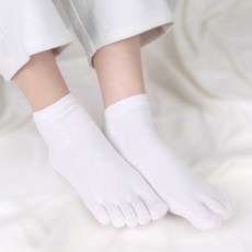 골져스토어 C97 씨구칠 여성용 면100 순면 쫀득 스판 기능성 무지 발가락양말 3켤레