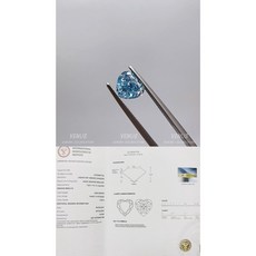 VENUS 2.08克拉心形實驗室培育藍鑽, 1個