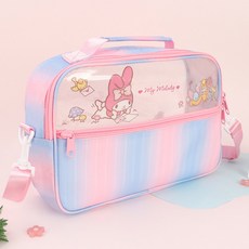 산리오 캐릭터 썸머 펄 투명 물놀이가방 수영가방 여름 방수 크로스 가방 비치백, 마이멜로디(PINK)