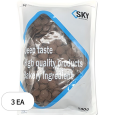 이르카 노벨라떼 밀크 코팅 초콜릿, 500g, 3개