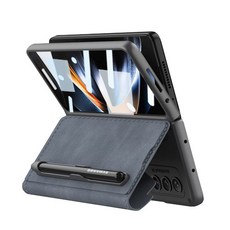 SUPERAR Z Fold4 3 轉軸保護 防水 防滑 S Pen 卡片收納 皮革手機殼 CA-07
