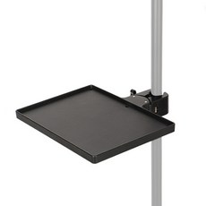 스탠드 설치용 선반 마이크 조명 스탠드 클램프형 집게트레이 삼각대 연결, 블랙(단일색상), 1개, AC-M58