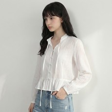 [SML사이즈]여성 면블라우스 리본블라우스 포인트블라우스 출근룩 하객룩 데이트룩 오피스룩 빅사이즈