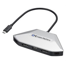 Cable Matters 4K 쿼드 디스플레이 USB C MST 어댑터 윈도우 전용 최대 [8K@60Hz / 4X 4K@60Hz 비디오 140W 충전] 지원 디스플레이