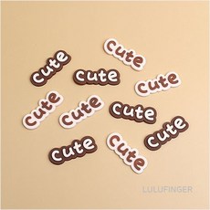 [룰루핑거] 실리콘 비즈 Cute 색상랜덤 4x1.5cm (10개입)