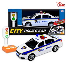 씽크 키즈 경찰차 소방차 앰뷸런스 포크레인 자동차 장난감, 시티 폴리스카, 1개