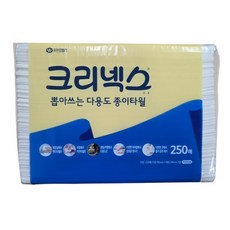 크리넥스 뽑아쓰는 다용도 종이 키친타월 핸드타올, 1개, 250개입