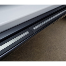 현대 코나 메탈 사이드 도어스커프커버 실내몰딩 튜닝, A타입