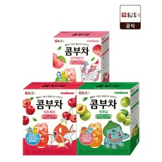 담터 포켓몬 콤부차 청매실 30T + 타트체리 30T + 납작복숭아 30T, 1