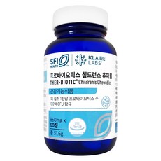 프로바이오틱스 칠드런스 츄어블 클레어랩스 닥터피엔티 유산균 probiotics, 60정, 1개