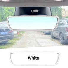 백미러 보호 프레임용 실리콘 커버 장식, 1개, 3. White