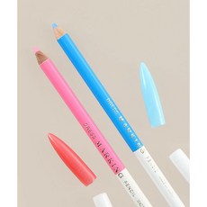 퀼트스타 [알뜰패키지] 일제 양면 연필초크 5p, 5개, 핑크+화이트