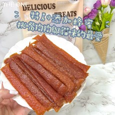 THE ONE 寵物零食 軟QQ 手工狗貓零食, 蜂蜜雞切條(100g), 1個