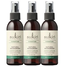 수킨(Sukin) 수킨 내츄럴 데오드란트 125ml X 3개, 375ml