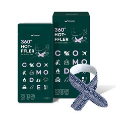 코모디 360도 핫플러 목핫팩 방한용품 넥워머 온열 목도리 찜질팩 3개입, 5박스