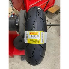 倍耐力 DIABLO ROSSO SCOOTER SC 小惡魔 140/70-14 高性能速克達輪胎, 1個, Black