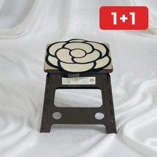 의자 방석 캠핑 낚시 욕실 화장대 미니 스툴 쿠션 1+1